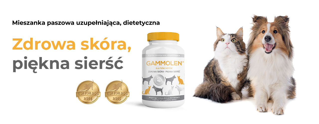Gammolen - zdrowa skóra, piękna sierść